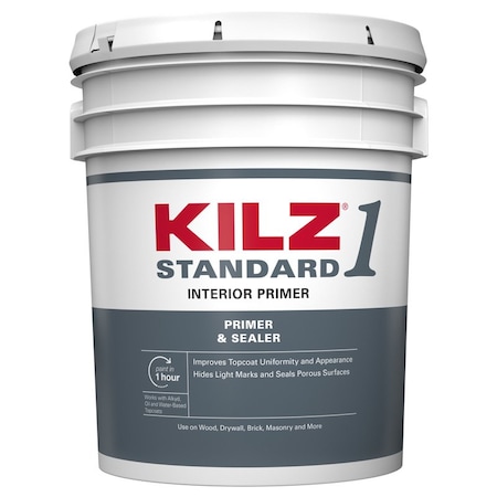 Kilz Premium KILZ 1 Standard White Flat Water-Based Acrylic Primer and Sealer 5 gal L201105